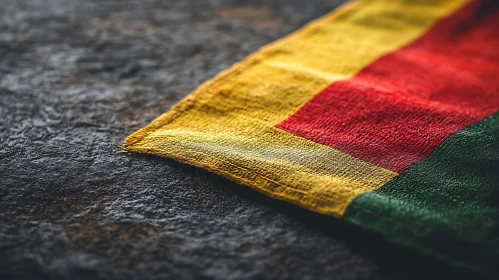 Macro Shot of Colorful Textured Fabric