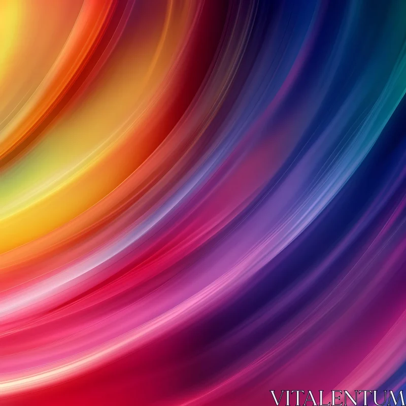 Harmonic Color Blends Abstract Artwork AI Image