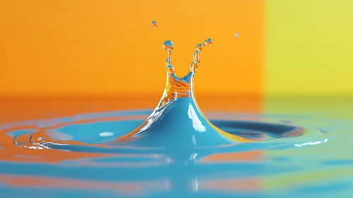 Abstract Water Drop Art