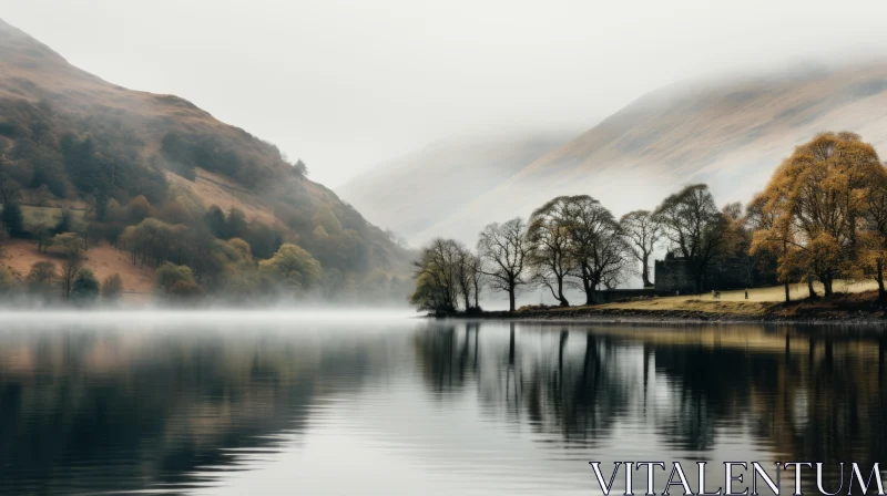 Mystical English Countryside Landscape: Ethereal Nature at its Best AI Image