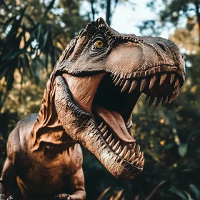 Tyrannosaurus Rex Portrait in Natural Habitat