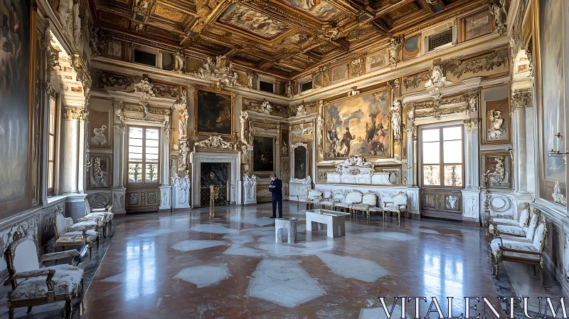 AI ART Opulent Baroque Palace Room with Ornate Decorations