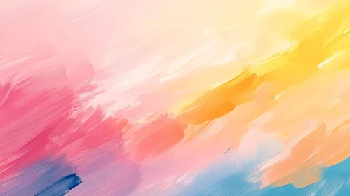 Colorful Abstract Brush Strokes Artwork