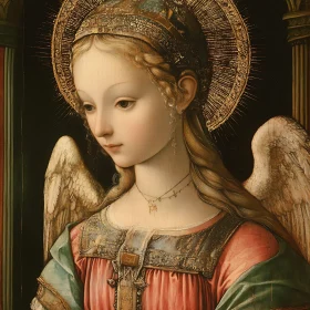 Renaissance Angel with Delicate Features