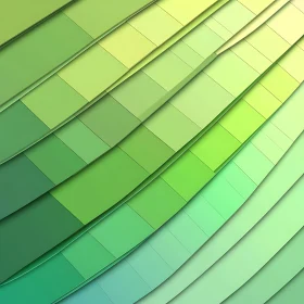 Green Gradient Color Swatches Abstract Art