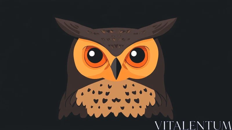 AI ART Stylized Owl Art