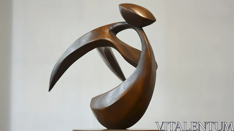 AI ART Modern Bronze Abstract Sculpture