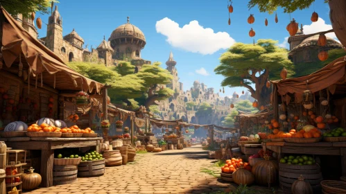 Fairytale Market Scene - A Detailed Maya Rendering