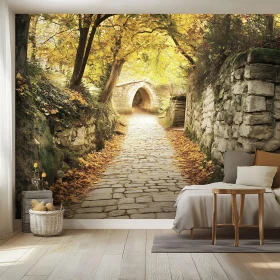 Path to Archway in Autumnal Scene