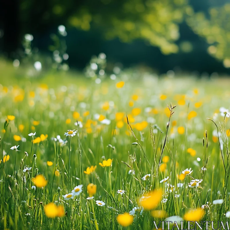 AI ART Floral Meadow in Summer