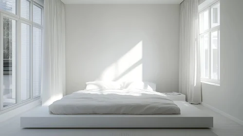 Minimalist Bedroom with Sunlight