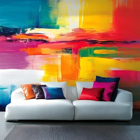 Abstract Art and Modern Interior Design