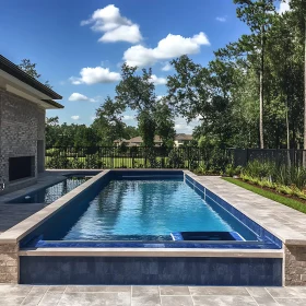 Tranquil Backyard Pool Oasis