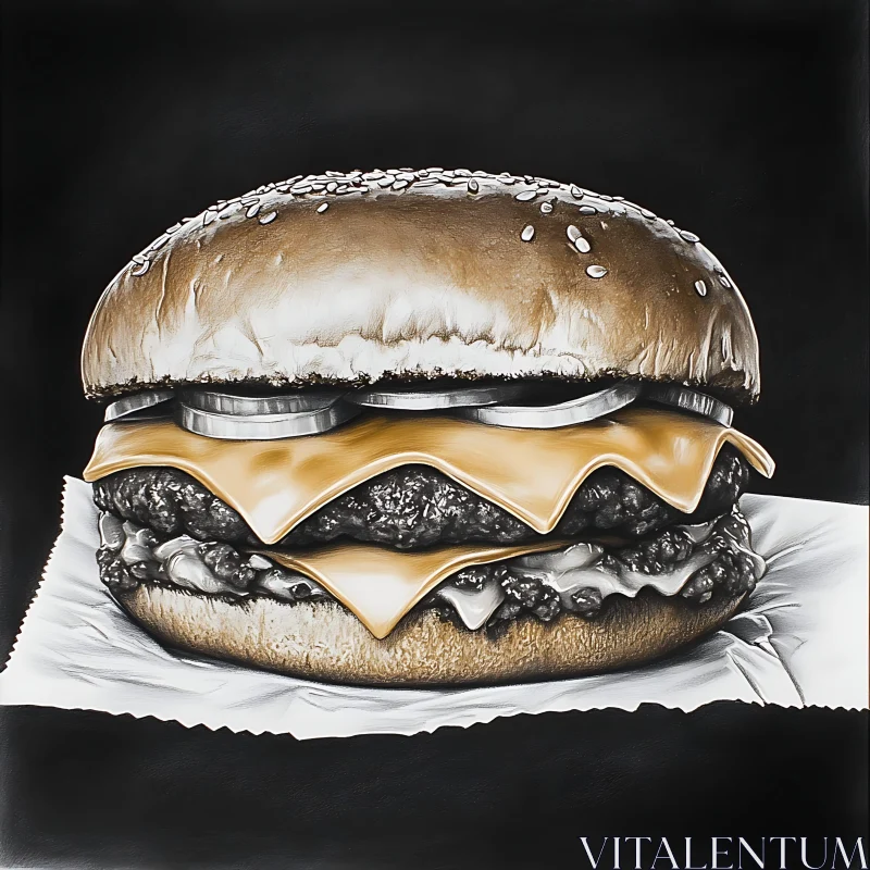 AI ART Burger Art: A Culinary Delight