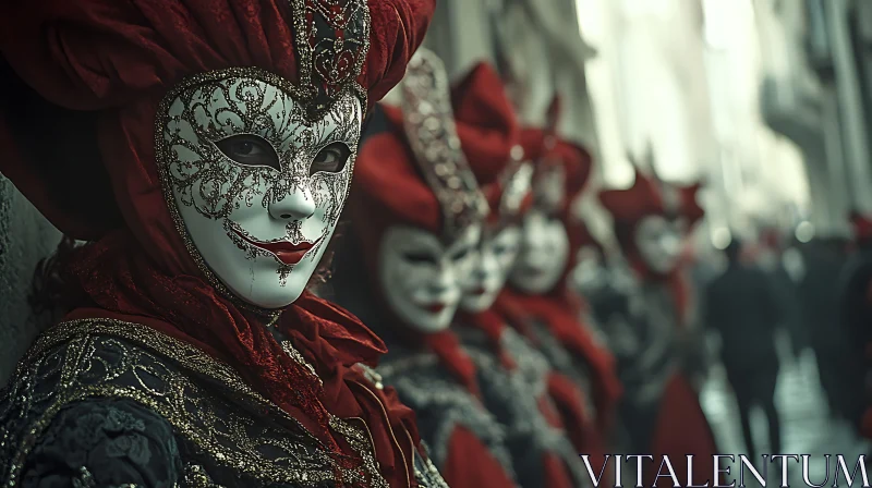 Venetian Masks: A Carnival Dream AI Image