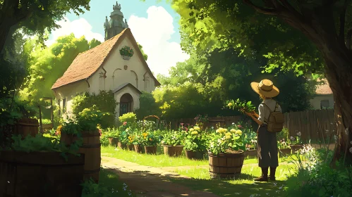 Tranquil Garden View