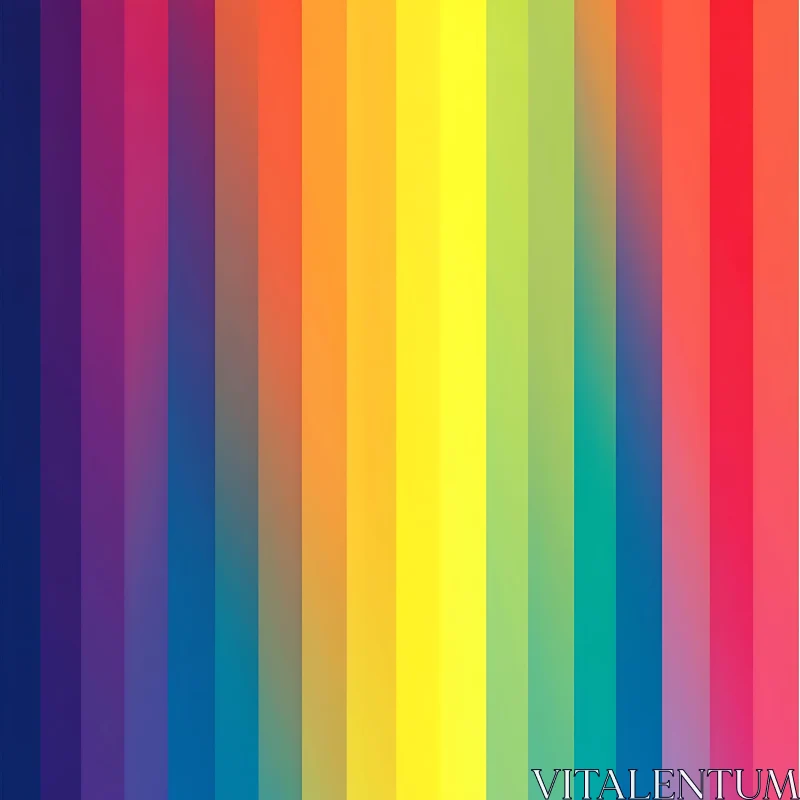 Vertical Color Spectrum: Abstract Art AI Image