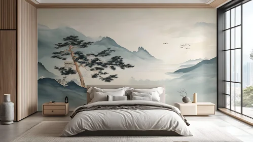 Misty Mountain Bedroom Serenity