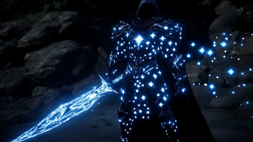 Star Armor Warrior with Luminous Blade