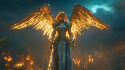 Celestial Guardian in the Night
