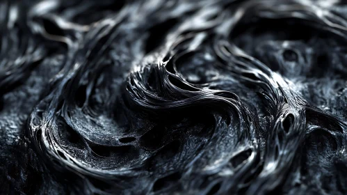 Dark Flowing Abstract Surface