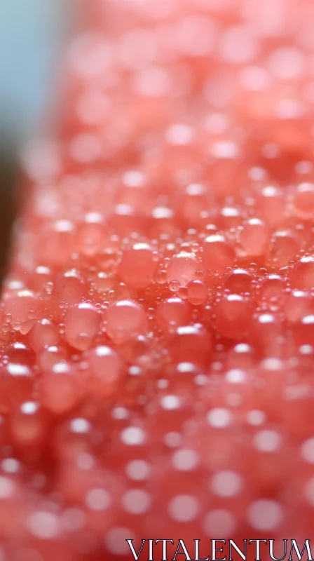 Close-Up Image of Watermelon Slice with Honey Droplets AI Image