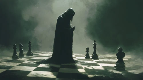 Dark Chess Strategy Concept Art