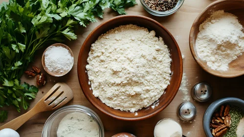 Perfectly Arranged Baking Essentials