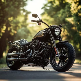 Motorcycle on a road