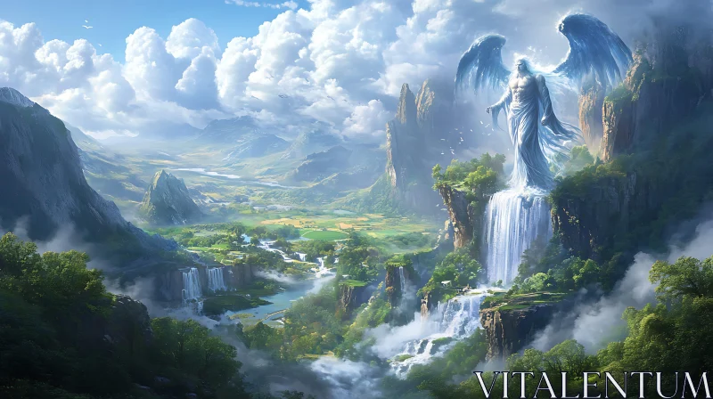 AI ART Heavenly Guardian of the Valley