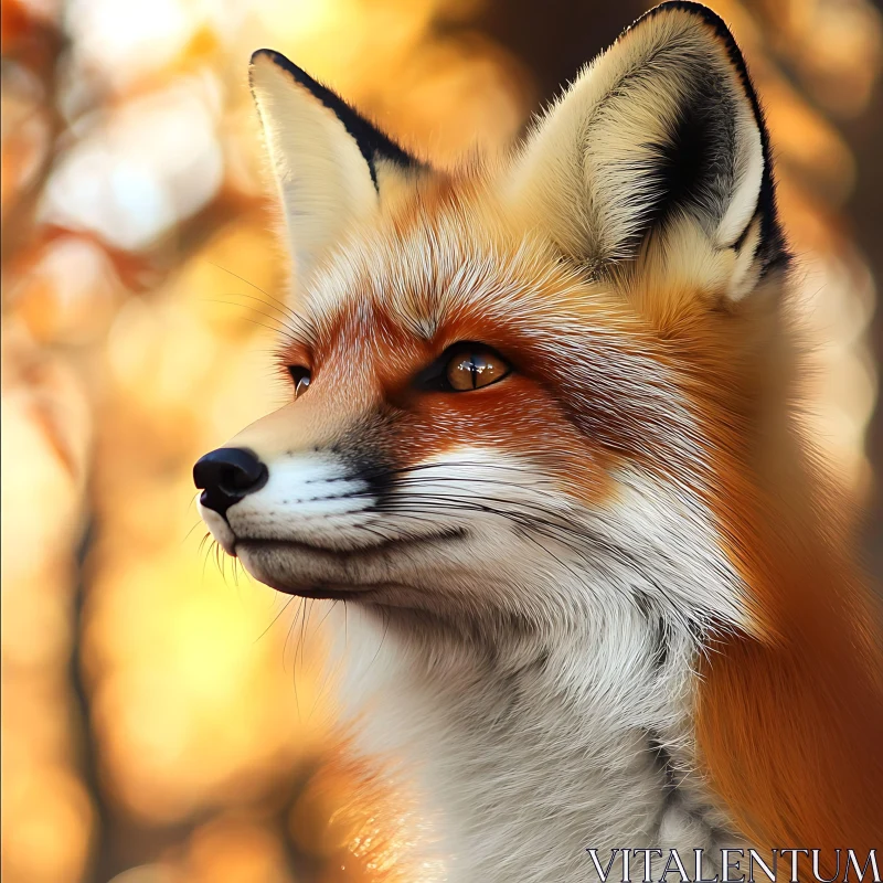 Red Fox Close-Up AI Image