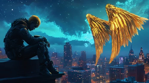 Angel Overlooking the City