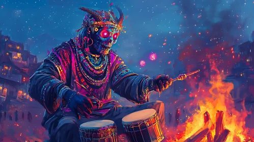 Nightly Rhythm of the Skeleton Drummer