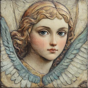 Ethereal Angel Portrait Art