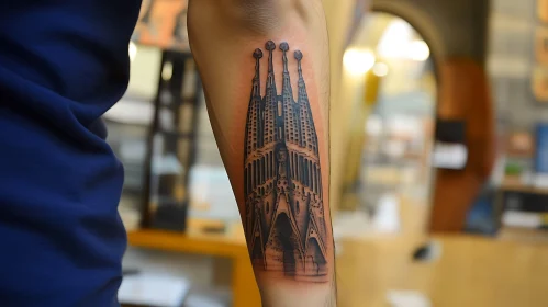 Intricate Architecture Tattoo Design