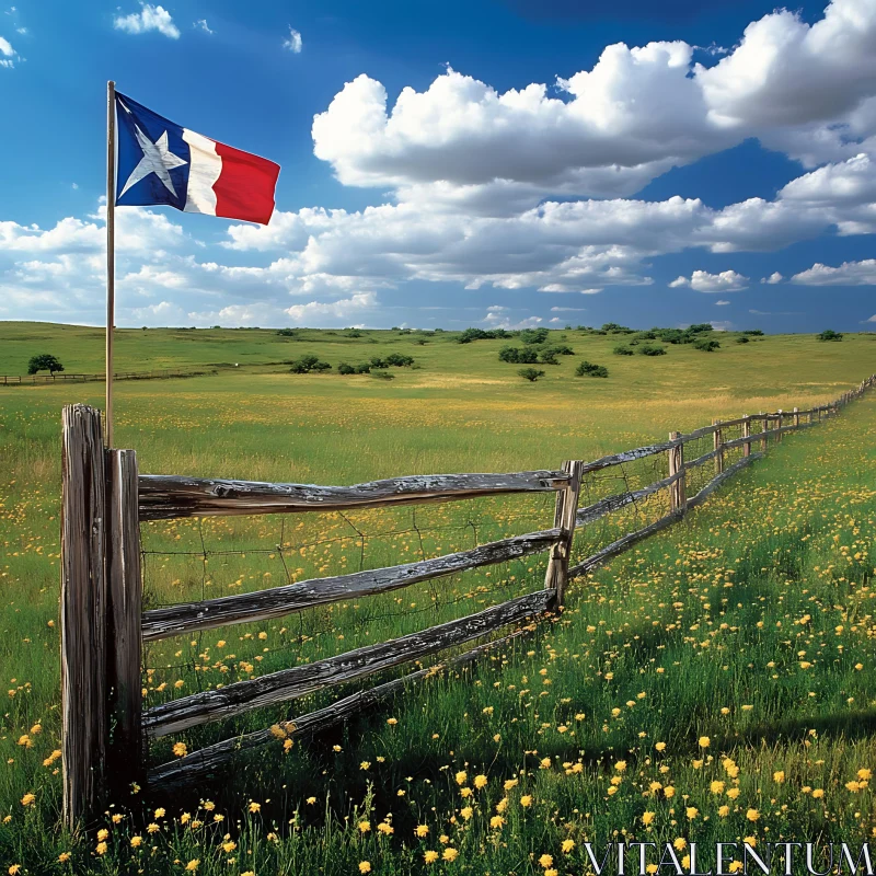 AI ART Lone Star State's Floral Vista