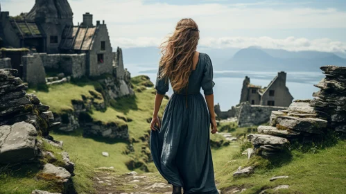 Enchanting Norwegian Nature: A Woman's Journey to a Romantic Ruin