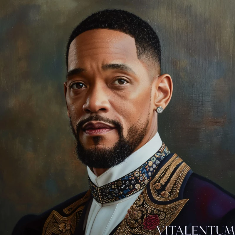 AI ART Elegant Portrait of Will Smith