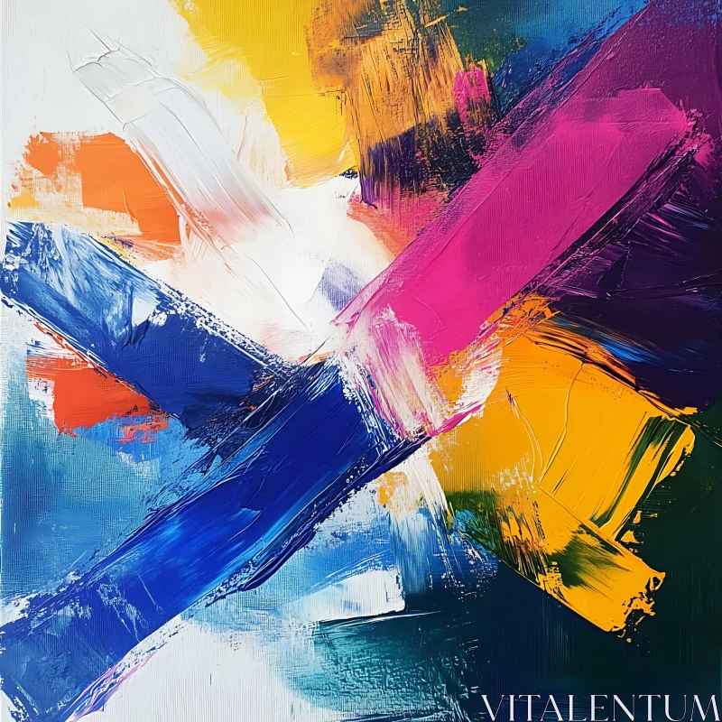 AI ART Dynamic Colorful Abstract Canvas