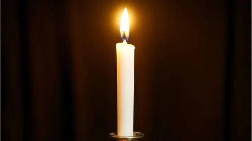 Single Candle Burning in the Dark