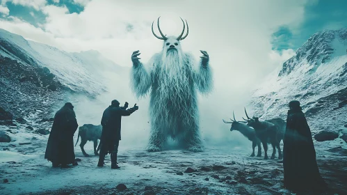 Snowy Mountain Yeti Encounter