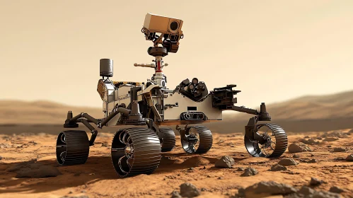 Rover on Martian Surface