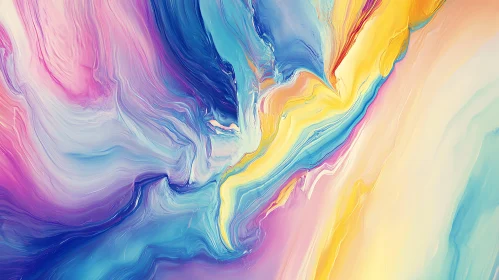 Swirling Pastel Abstract Design