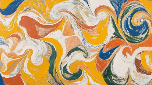Vivid Swirling Patterns in Abstract Art