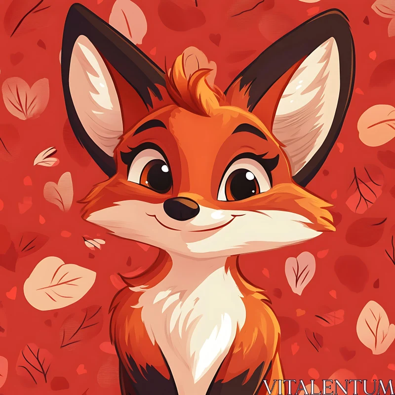 Whimsical Fox Character Design AI Image