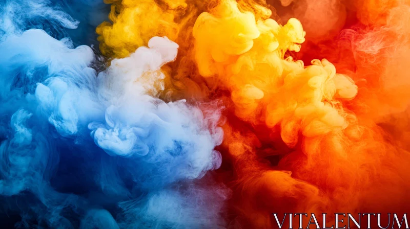 AI ART Colorful Smoke Abstract Art