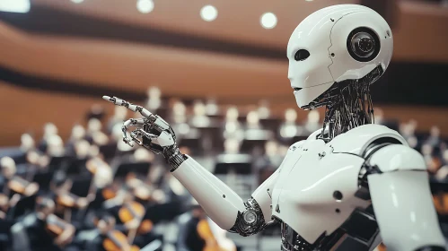 Robotic Conductor Leading Musical Ensemble