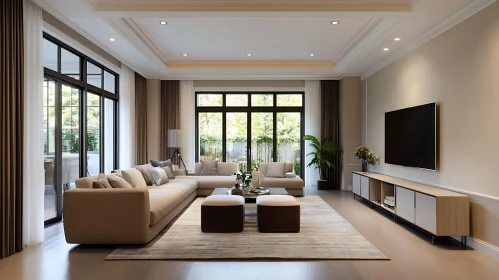 Modern Home Interior with Neutral Colors