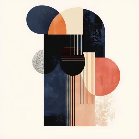 Modern Minimalist Art with Geometric Patterns