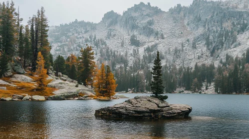 Peaceful Autumnal Mountain Scenery